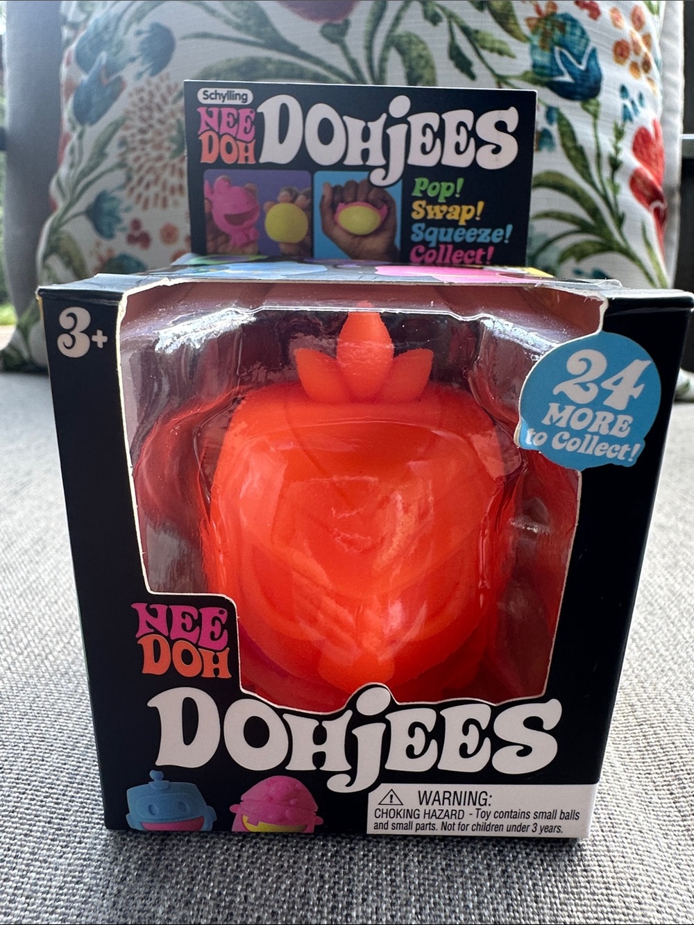 HTF Schylling NeeDoh Dohjee Series 2 Orange Monster